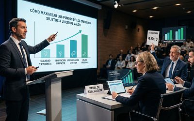Cómo maximizar los puntos de los criterios sujetos a juicio de valor
